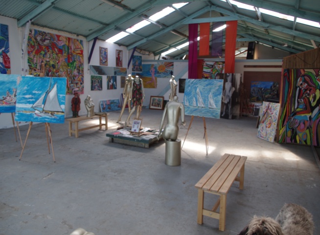 Big Art All Summer Exhbition is at Wight Marine, Embankment Rd, Bembridge, Isle of Wight. PO35 Picture taken 4th June 2015. Gallery is forever being altered throughout the summer with new artworks, an ArtCar and new artists ,